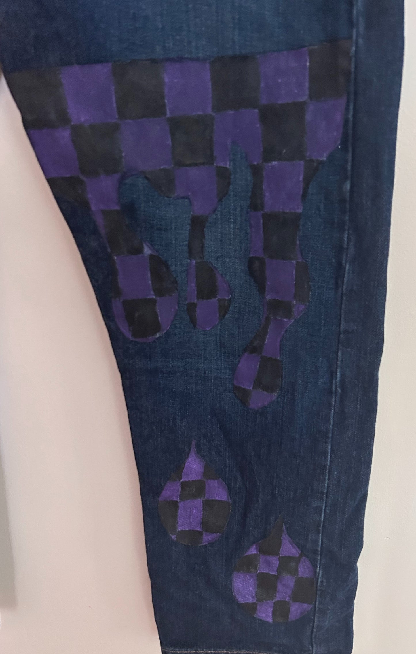 Purple Checkers (40x30)