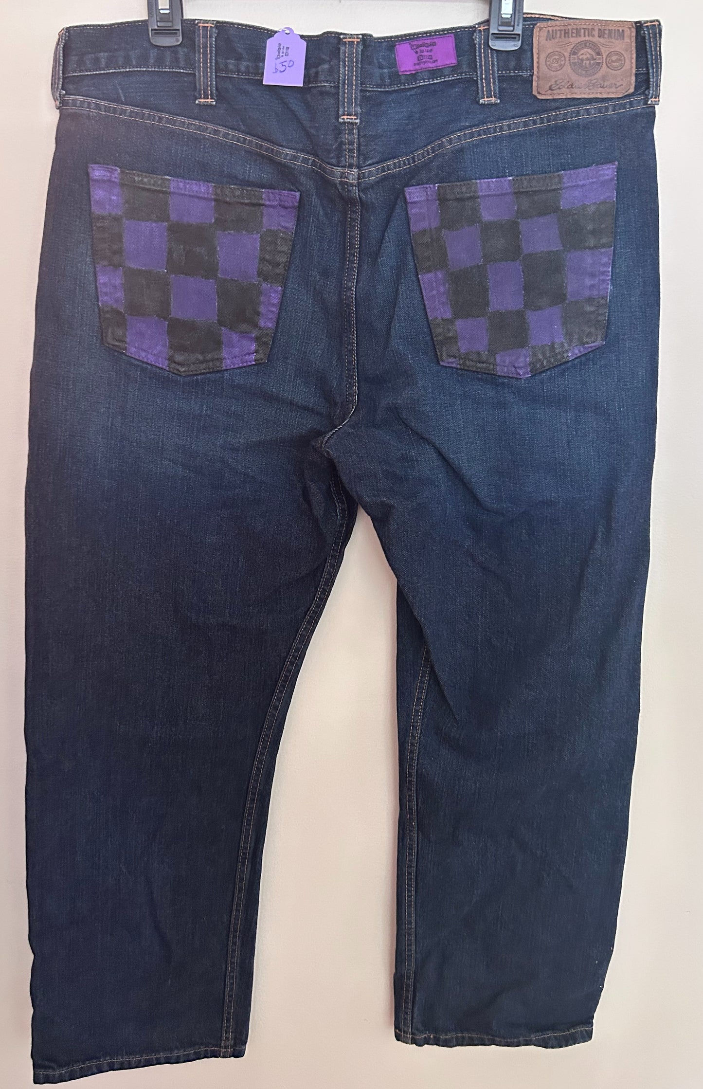 Purple Checkers  (40x30)