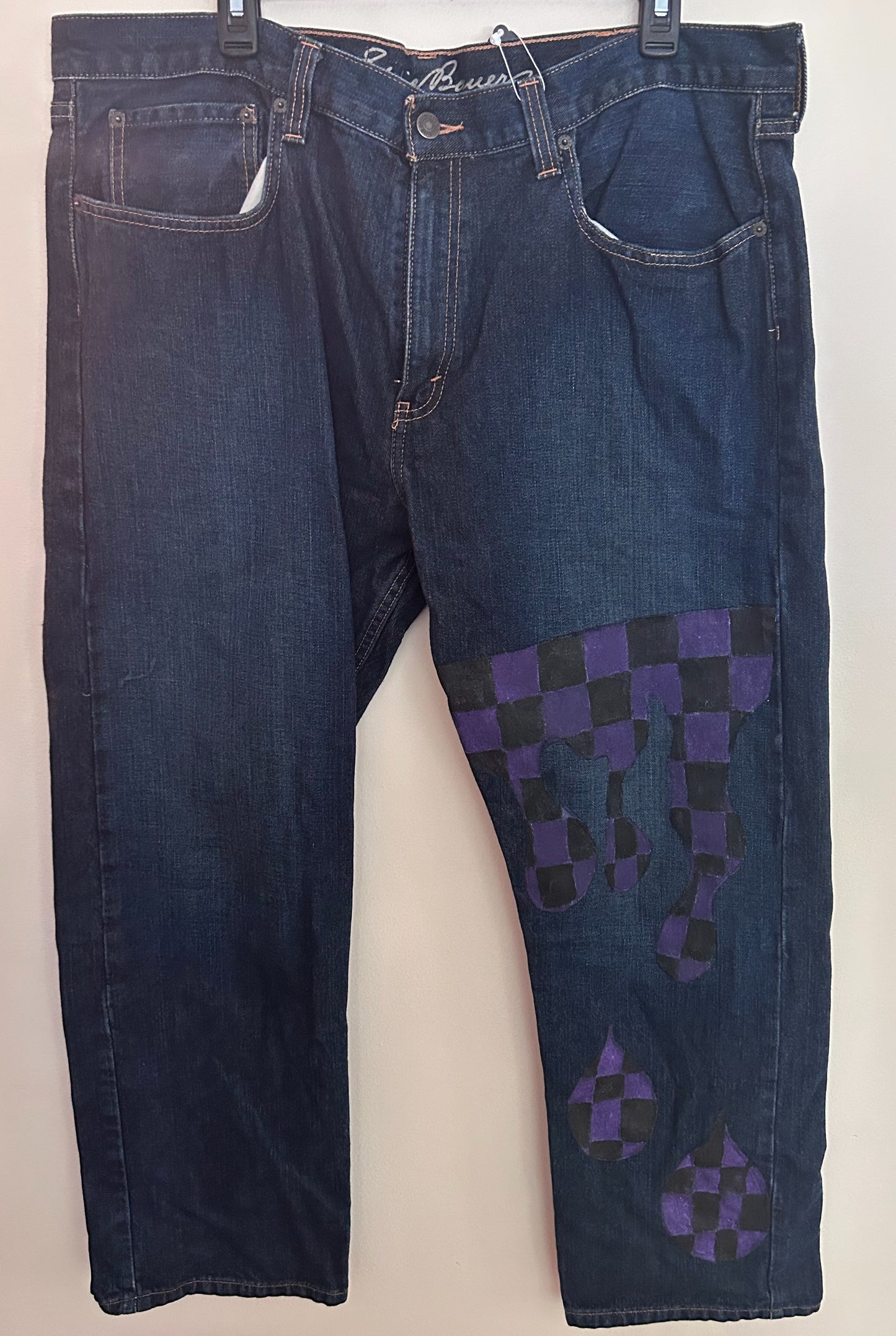 Purple Checkers  (40x30)